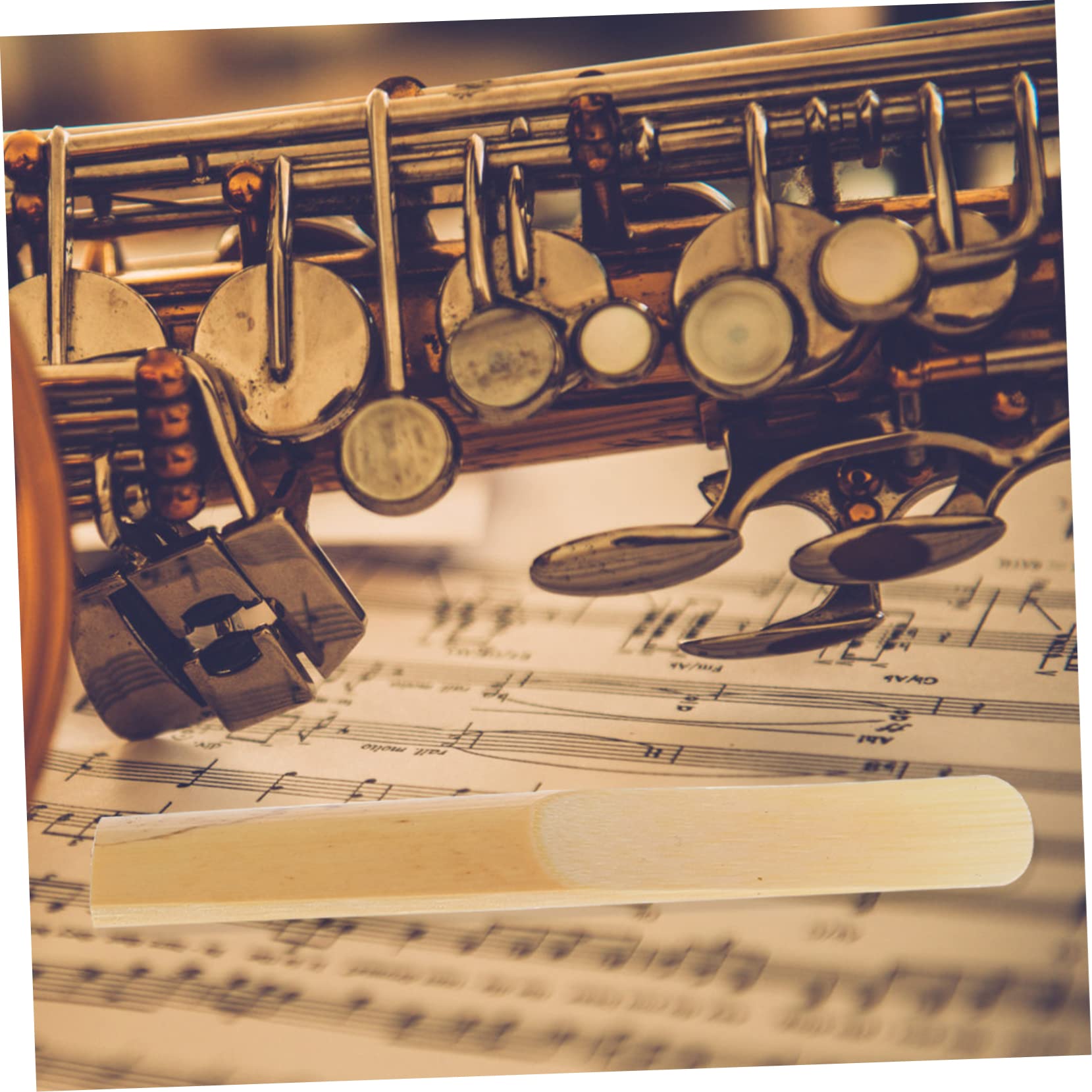 ifundom 50pezzi Ance Per Clarinetto Strumenti Musicali Professionali Di Ance Tradizionali Con Punta Sottile Facili Da Installare Per Musicisti Di Tutti