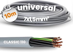 Lapp 10 m 1119307 Ölflex Classic 110 Control Cable PVC 7 x 1.5 mm² with Green and Yellow 7 G1.5 mm² Control Cable 7 Core 7 Core Cable