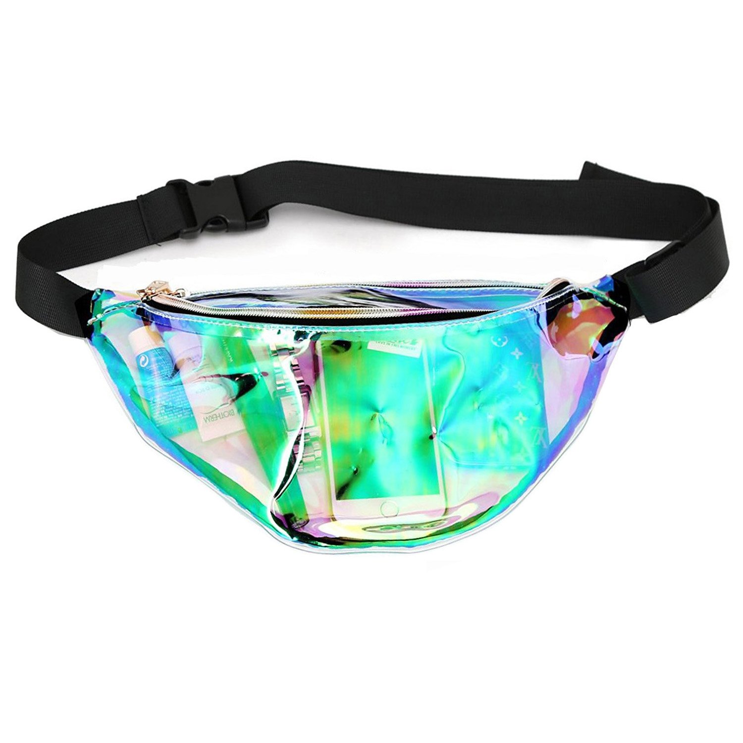 Fashion Neon Stylish Water Resistant Fanny Pack for Women Rave Festival Beach Waist Bags