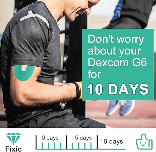 Miniatura 6 de 25 parches adhesivos para Dexcom G6, protector de sensor impermeable para sensor, cinta de sensor, agarre de piel, parches adhesivos universales