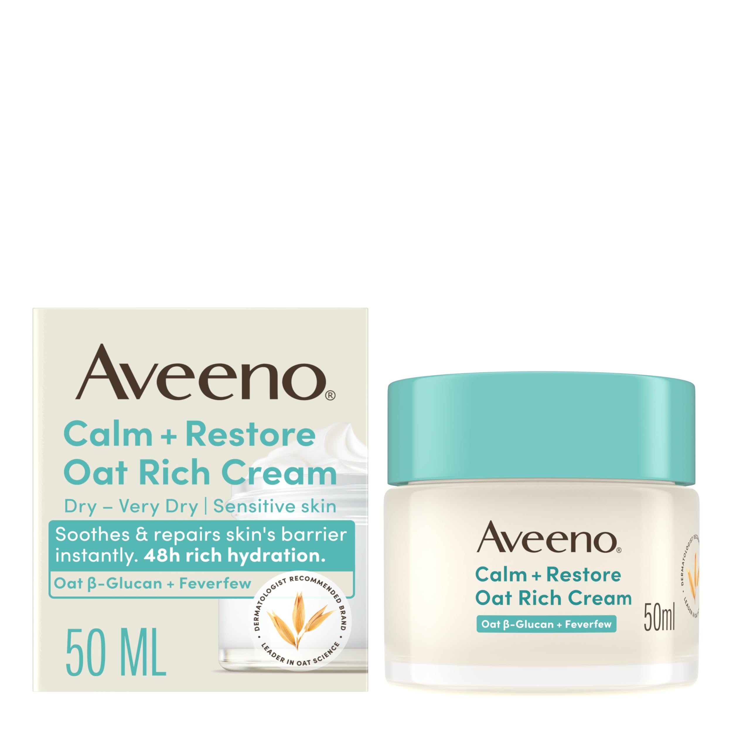 Aveeno Calm + Restore Oat Rich Cream 50ml