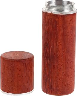 FONDOTIN De Té Bote De Té Multifunción Recipiente Multifunción Accesorio Para El Hogar Tarro De Almacenamiento De Madera Bote De Cocina Frasco Titular Botes De Te De Madera Marrón