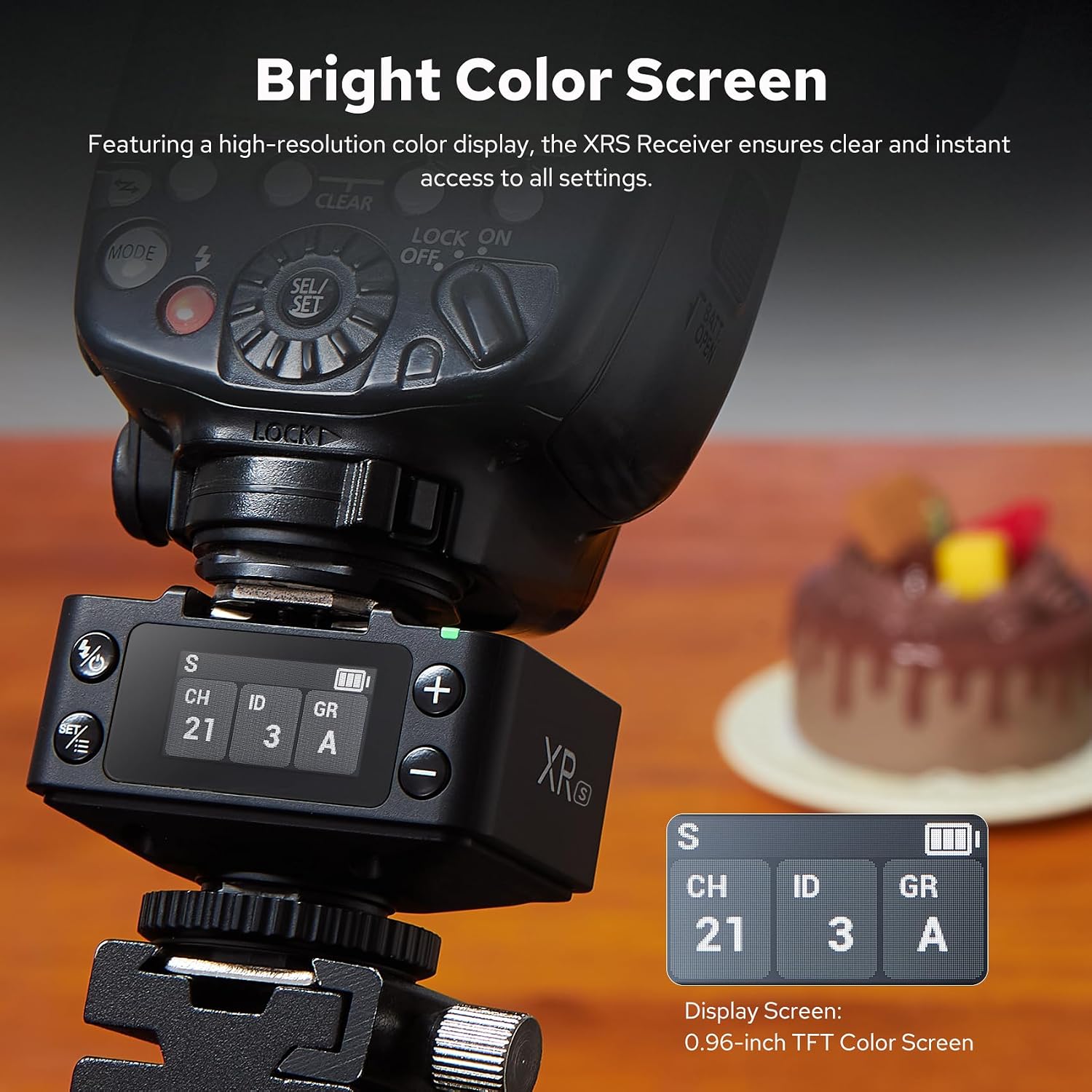 Godox XR-S TTL 2.4G Wireless Flash Trigger Receiver High Speed Sync HSS 1/8000s for Sony Cameras Flash Speedlite (X1R-S Upgrade)