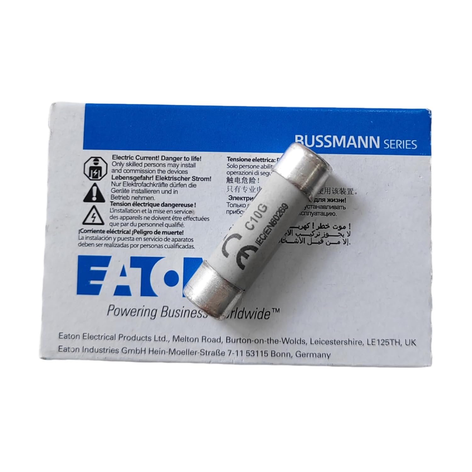 10pcs C10G6 6A 500V 10 x 38 Cylindrical Fuse