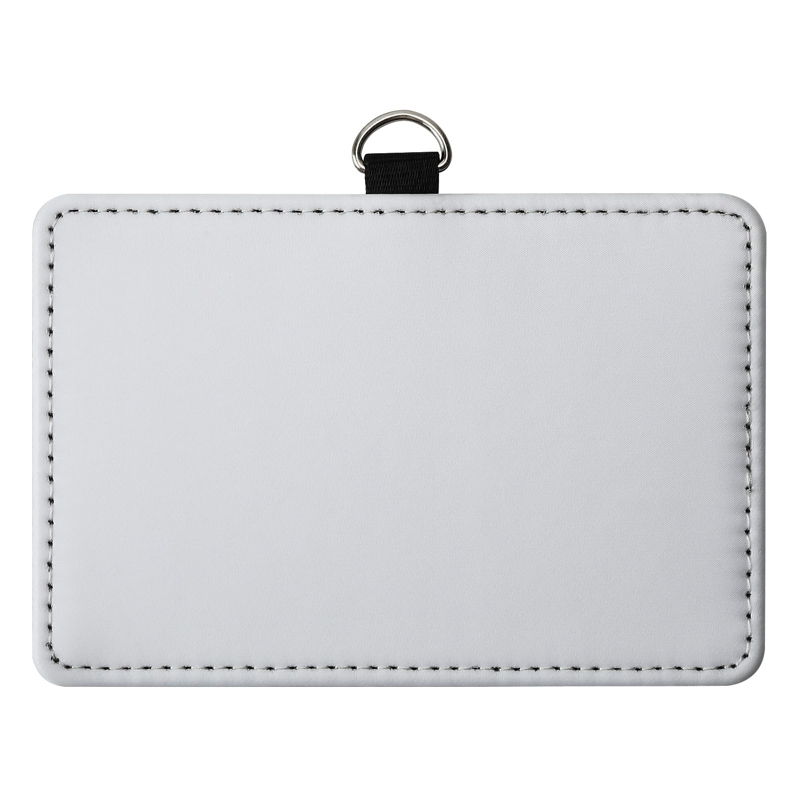30 Pack Sublimation Blank PU Leather ID Badge Holder DIY Heat Transfer Print Horizontal ID Card Holders for Badges Waterproof Name Tag Holders for Coach Office Employees Students - Image 3