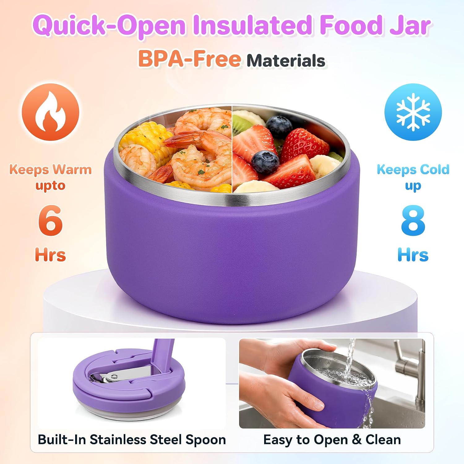 Bento Lunch Box 8oz Soup Thermo
