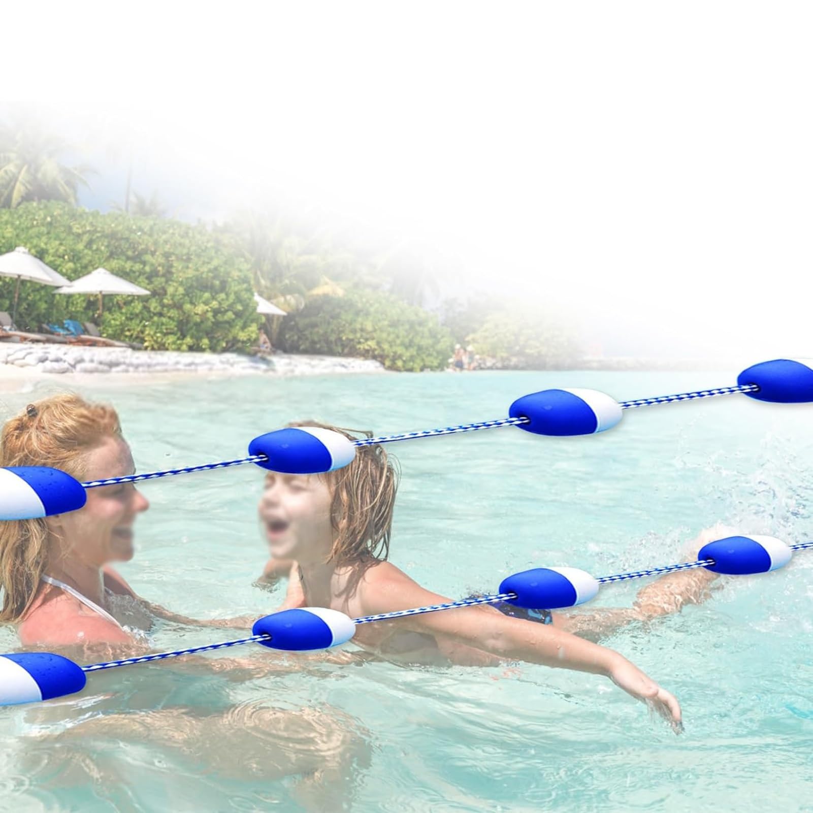 Corde piscine 12m avec flotteurs pour séparer la zone profonde sans dériver