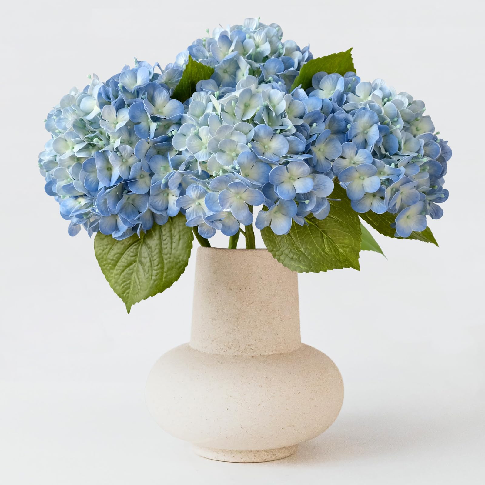 Amazon.com: ZYTUYO 20in 4PCS Faux Blue Hydrangea Artificial