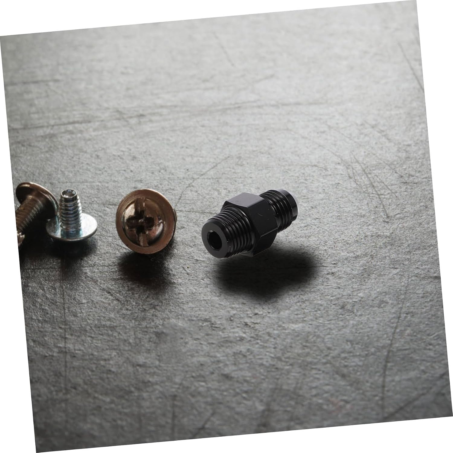 Straight Male to 1/8 NPT Adapter Auto Fuel Oil Connector Car Swivel Joint for Coolant Systems