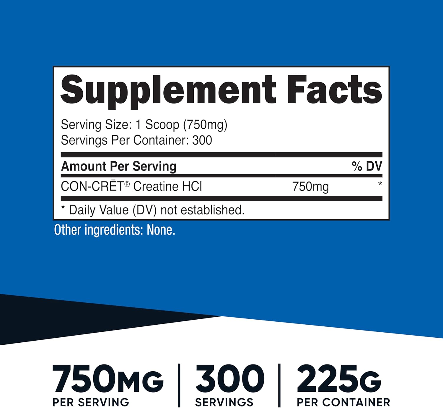 Nutricost Creatine HCl Powder (8 OZ) - Made with CON-CRET Creatine, 300 Servings - Image 2