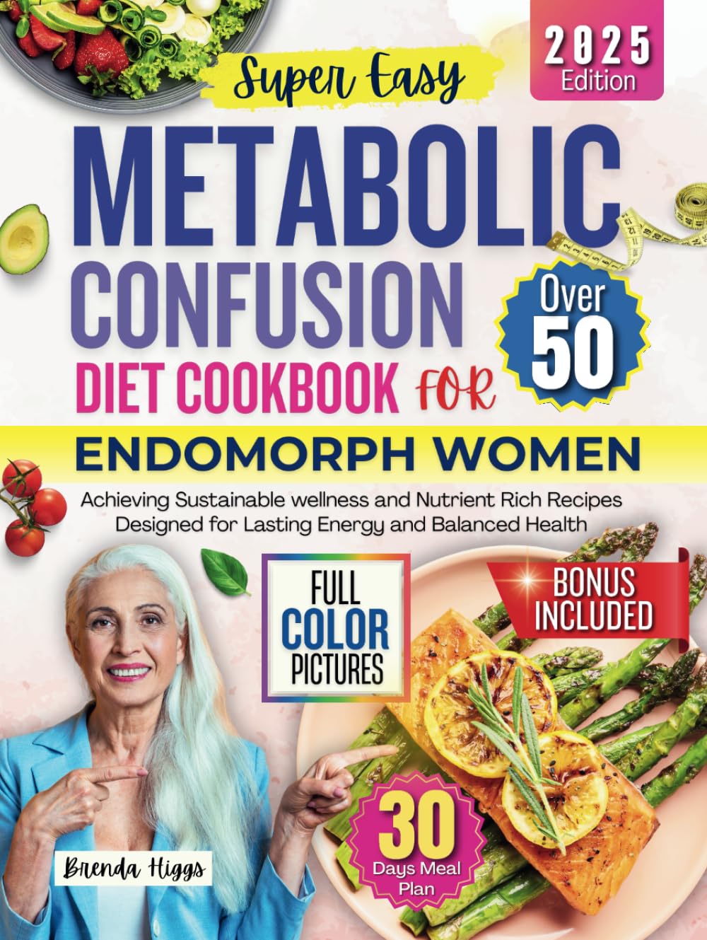 Metabolic Confusion Diet Cookbook for Endomorph Over 50: Achieving Sustainable Wellness with Nutrient Rich Recipes Designed for Lasting Energy and Balanced Wellness