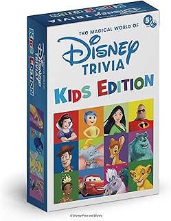 PlayMonster The Magical World of Kids Disney Trivia Games – Board Games for Family Night, Family Games, Multi-Player Board Game, Family Board Game, Travel Games, Disney Game, Ages 5+