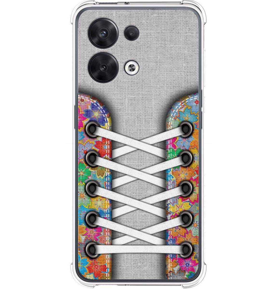 Cover Silicone Anti Colpi per Oppo A54 5G/A74 5G Disegno Sneakers 06 Disegno eBa