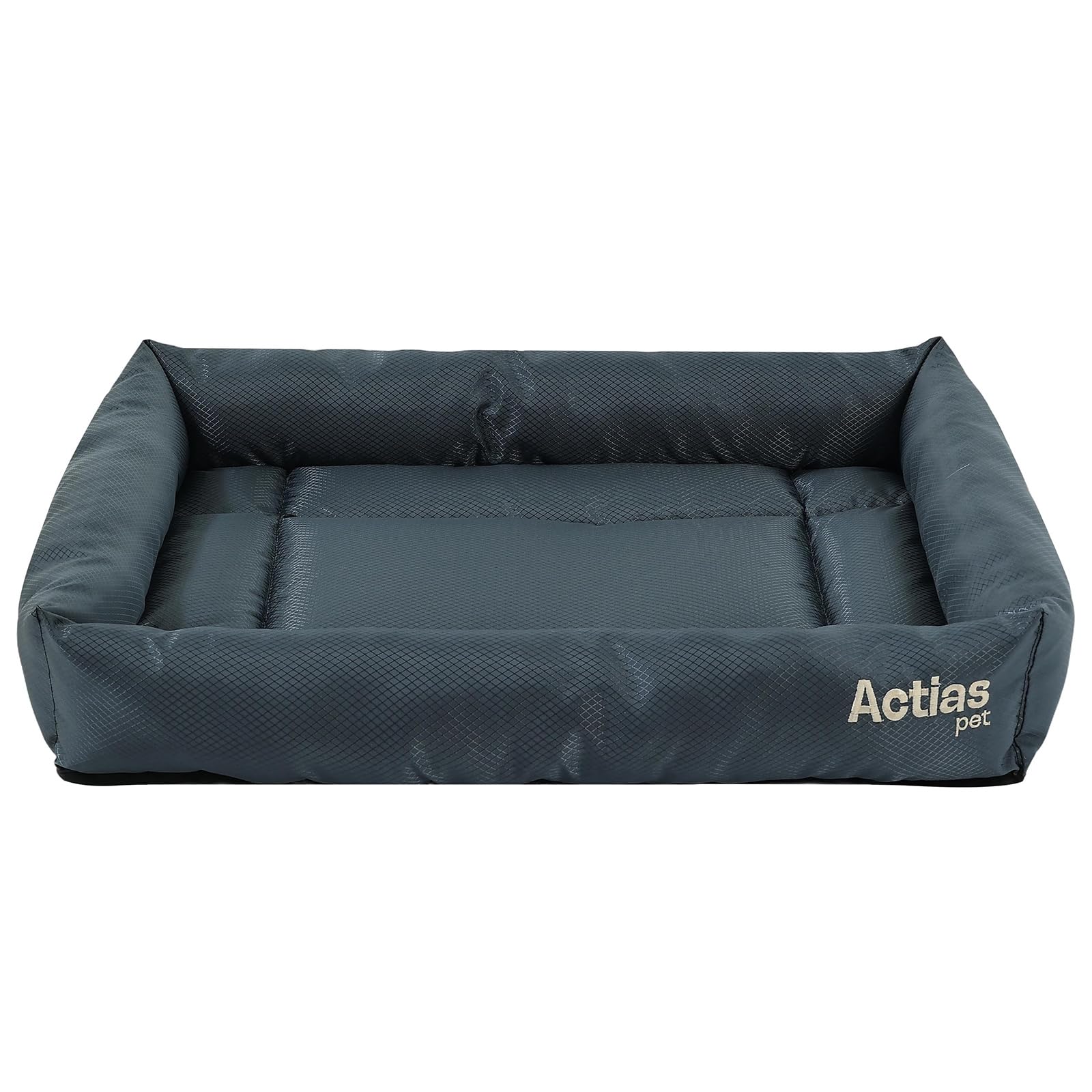 Actiaspet Waterproof Dog Crate Bed Non-Slip Base Multiple Sizes (Grey, Medium) โ image 1