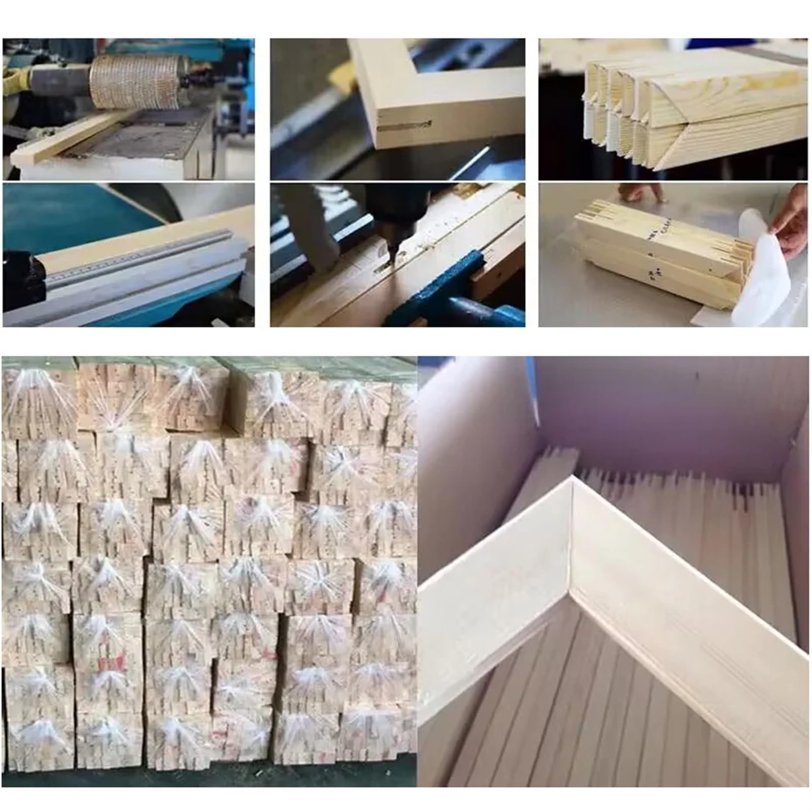 Barras de madera para bastidores de lienzo, Kit de barras ensanchador lona madera for pintura al óleo y marcos carteles varios tamaños(Width 85cm,Height 30cm)