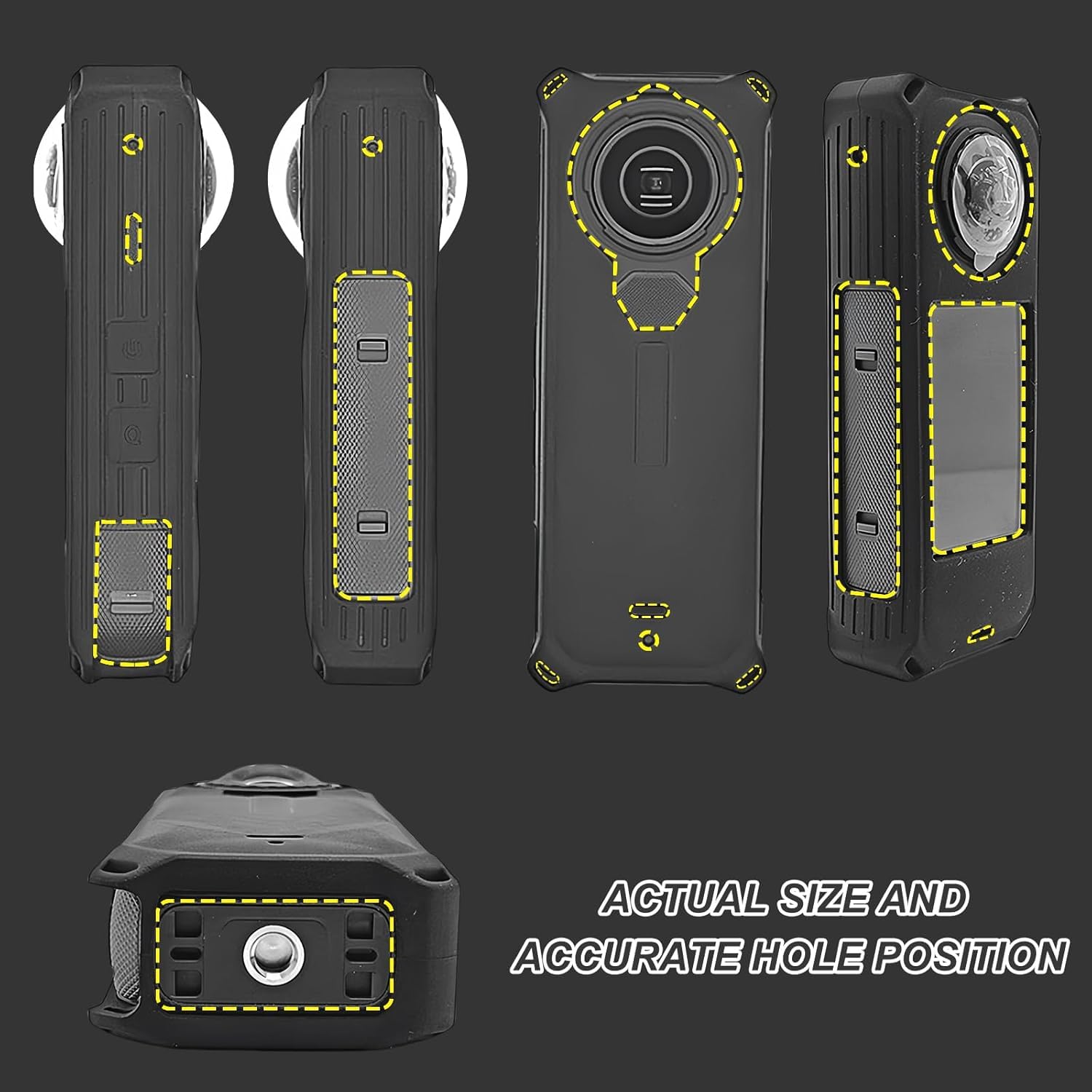 Amazon | Insta360 X5用 シリコンケース レンズキャップ ストラップ 3 