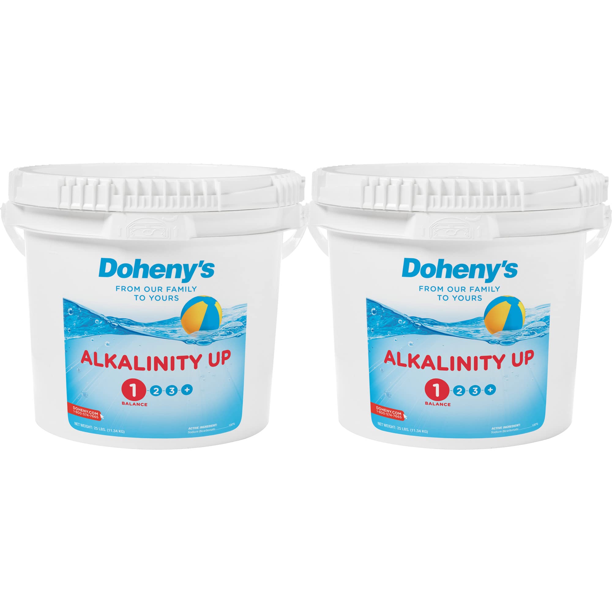 Doheny's Alkalinity Up | Raise Your Swimming Pool Alkalinity Level | 100% Pro-Grade Sodium Bicarbonate | Proper Alkalinity Levels Help Protect Your Equipment and Prevent Skin &amp; Eye Irritation | 50 LB