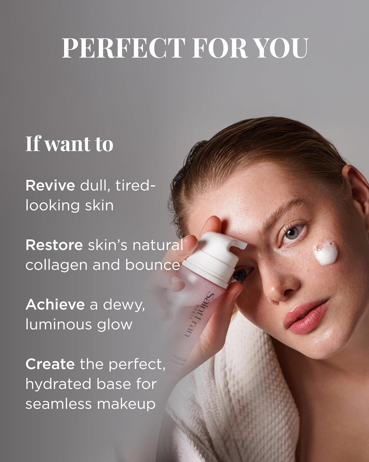 Royal Collagen Bubble Essence Gentle Oxygen Essence with Collagen Complex | Lifting, Hydration & Radiance - Image 4