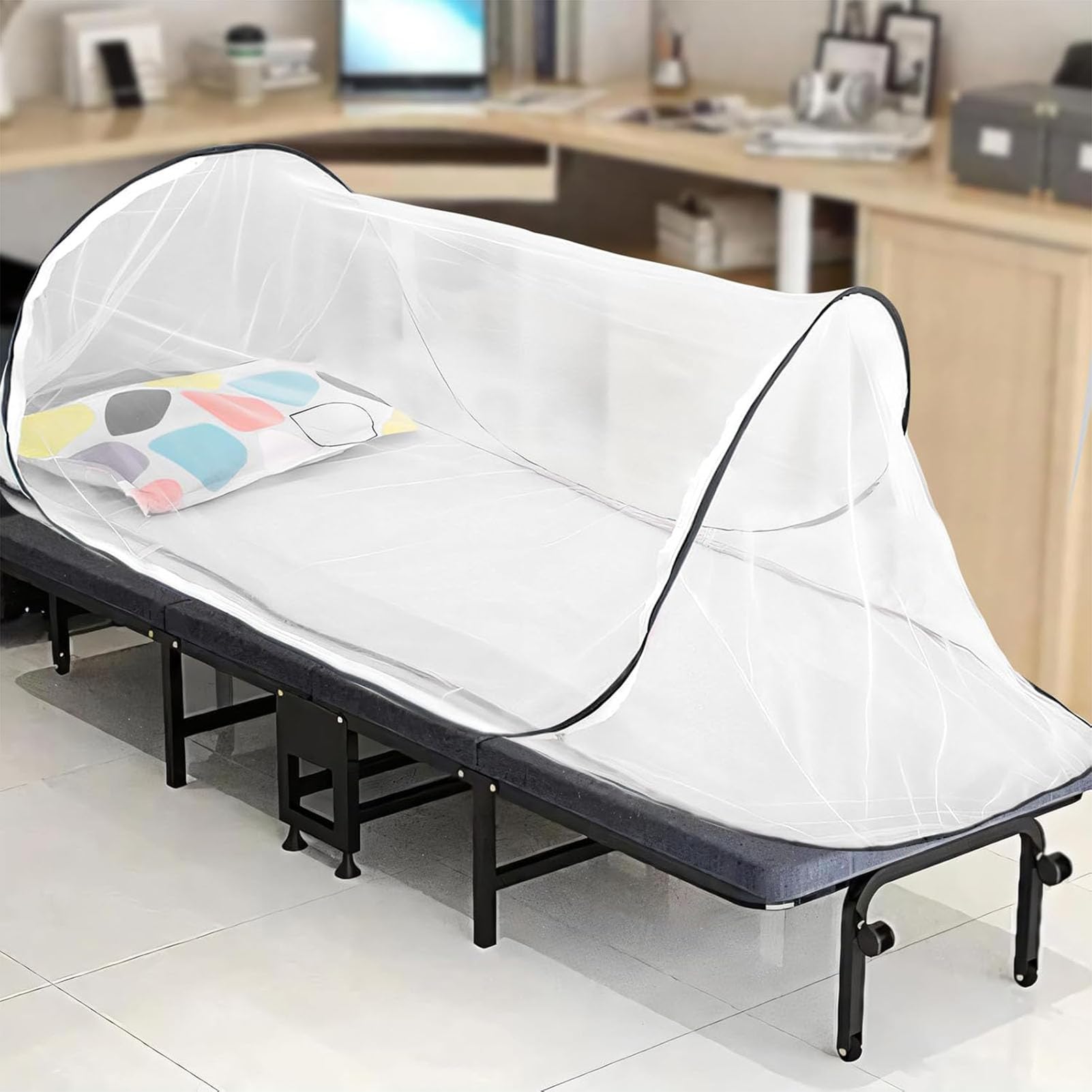 Zanzariera da Viaggio popup, zanzariera da Viaggio Pop-up Mosquito Net, Tenda da Campeggio Portatile, per Campeggio, Viaggio, Famiglia, dormitorio,Nero,200 * 56 * 80cm