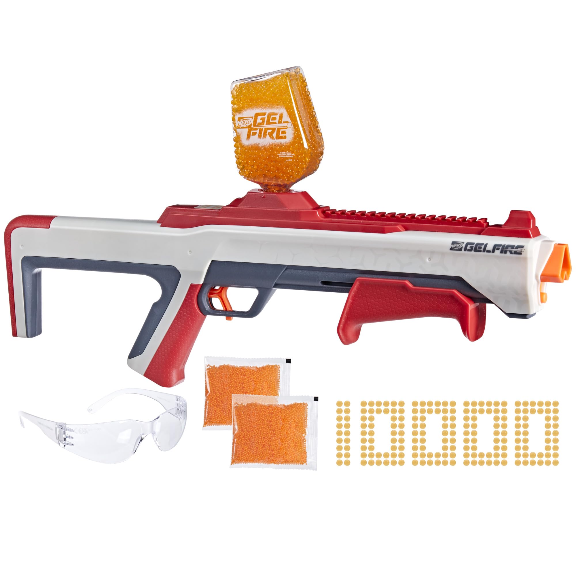 Nerf Pro Gelfire Raid Blaster - 5-Round Firepower Burst Battle.