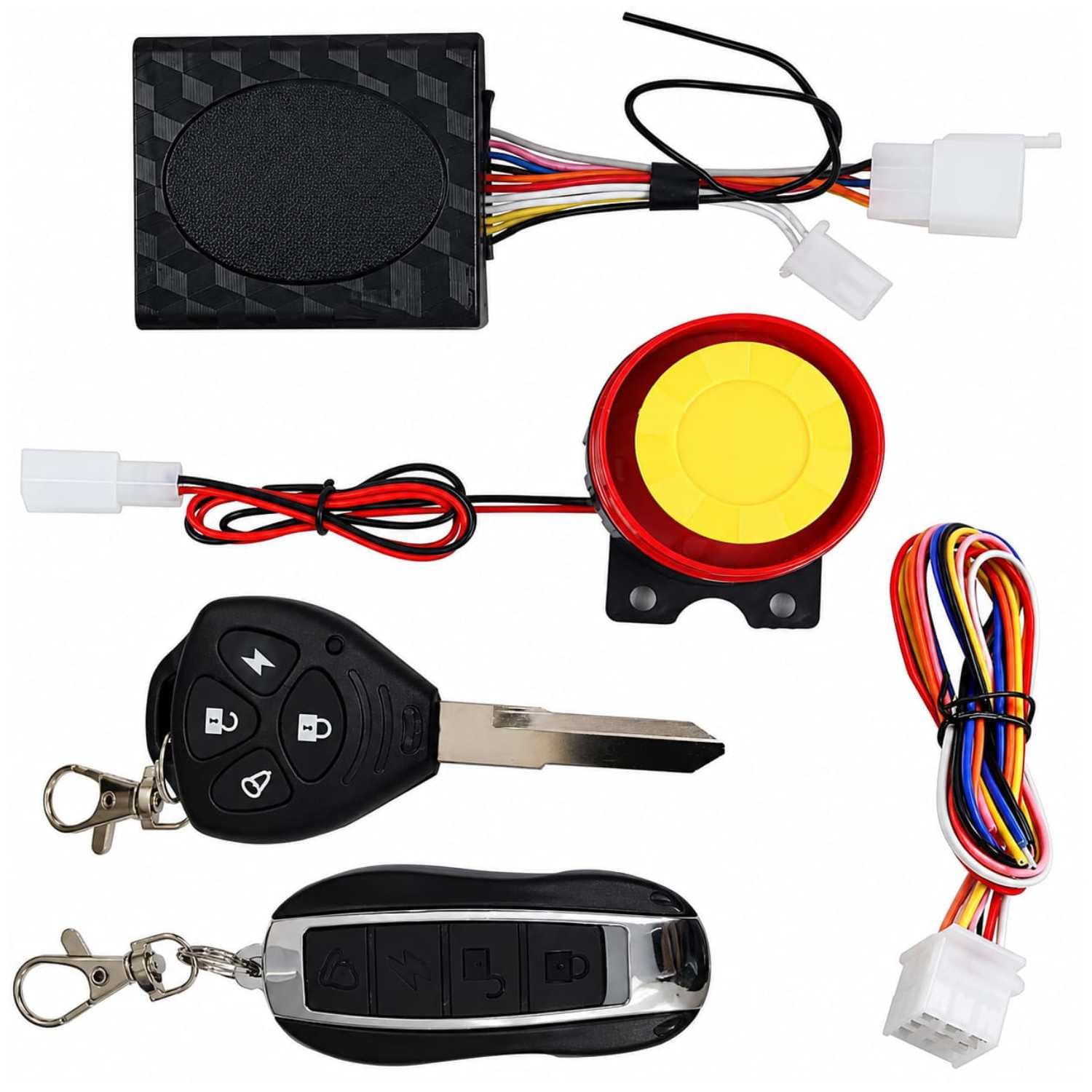 One Way Motorcycle Anti Theft Alarm Kit with 2 Remote Controls Bikes & Scooters for Raider 125 2024-image-22