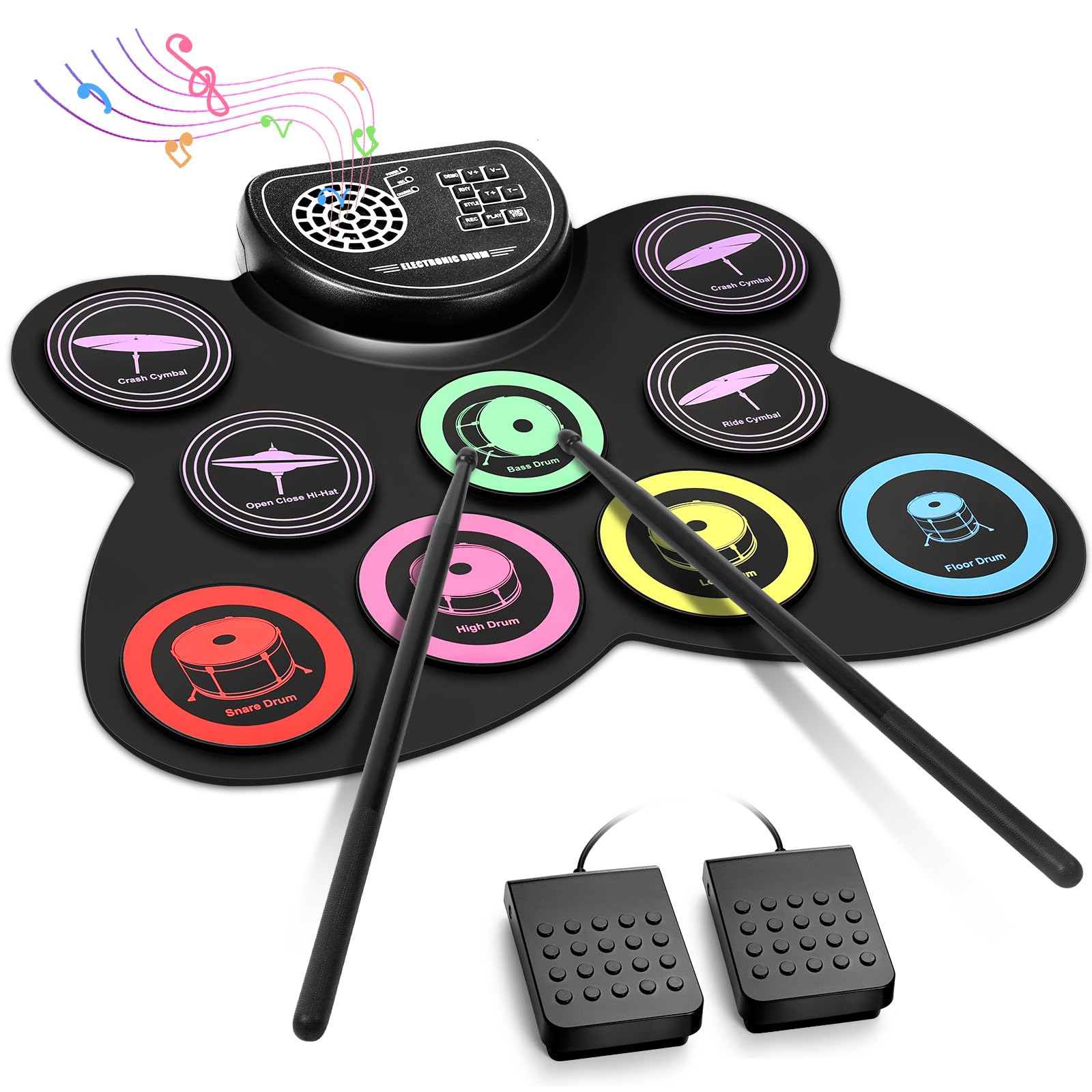 anpro batterie électronique colorée