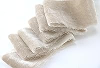 Vista 9 de MAYREEL Cinta de terciopelo gris pardo de 2 pulgadas rasgada a mano, cinta de seda beige con borde deshilachado para ramos de novia, invitaciones