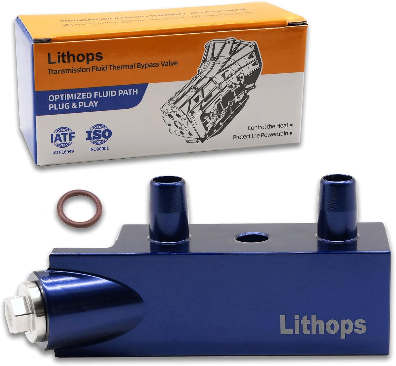 Transmission Thermal Bypass Valve for GM 6L80 6 Speed Automatic – Heavy Duty Cooling for Towing & Hauling Compatible 2014–2018 Silverado Sierra 1500 Tahoe Yukon Escalade 5.3L 6.2L 4.3L / 125068000