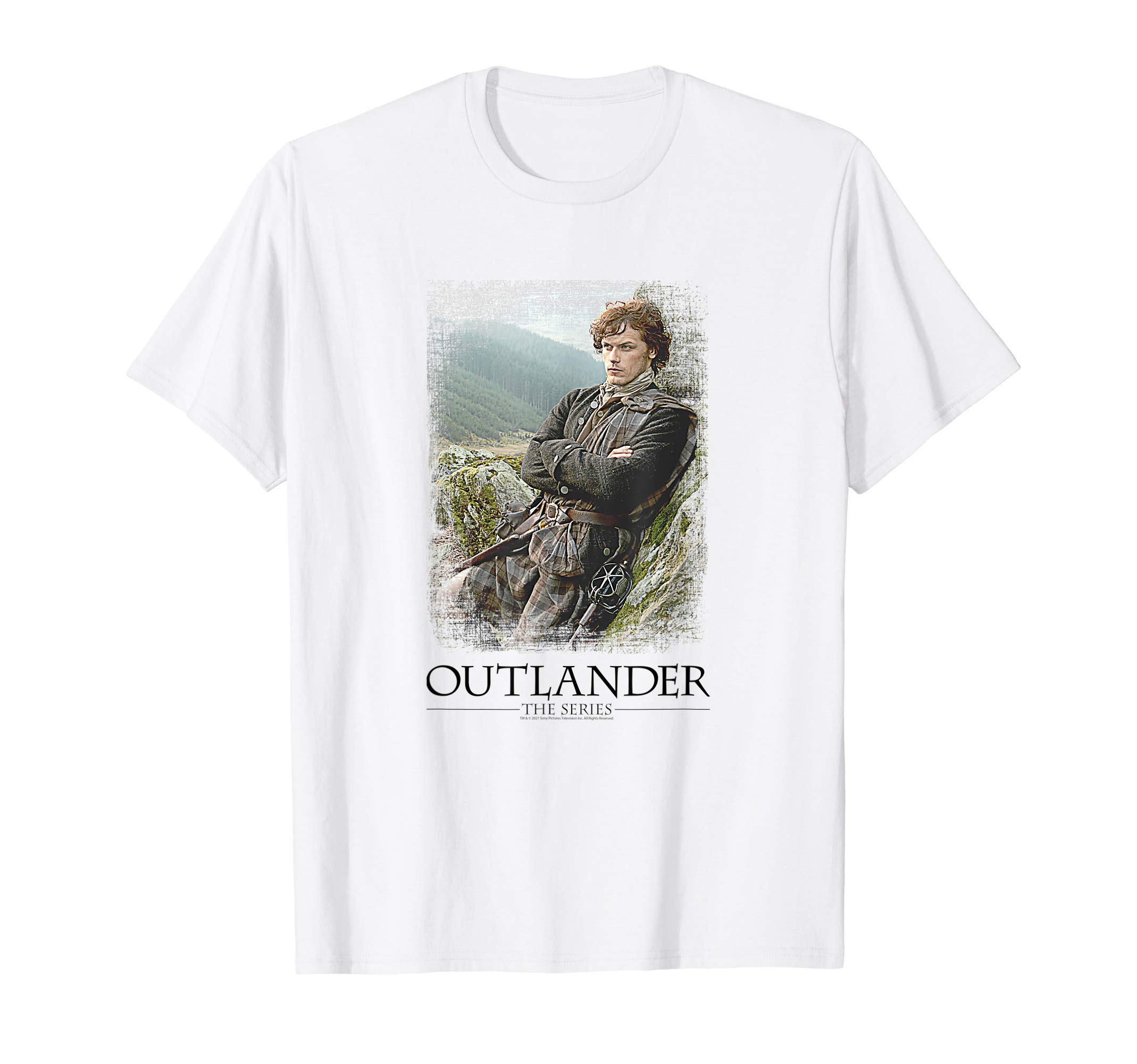 Outlander Jamie with Series Logo T-ShirtOEKO-TEX STANDARD 100