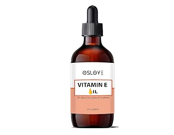 Pure Vitamin E Oil- 2 Fl.oz by Oslove- Use as is or in Skin and Hair Product Formulations | Moisturizing and Softening for Hair, Nails and Skin