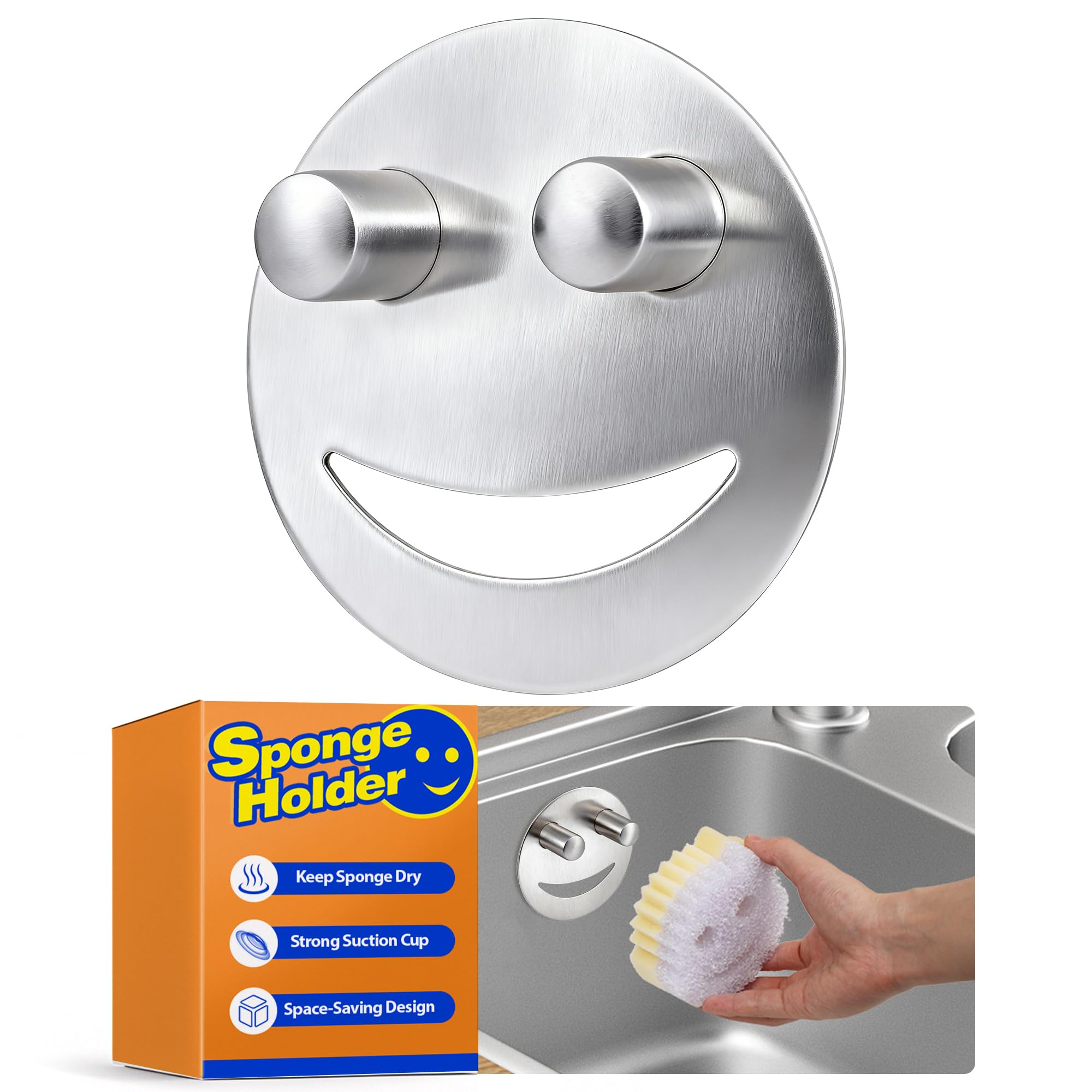 Discount Parts Direct Stainless Steel Sponge Holder For Scrub Daddy Mommy Sponge Bathroom Kitchen Sink Caddy Organizer Storage