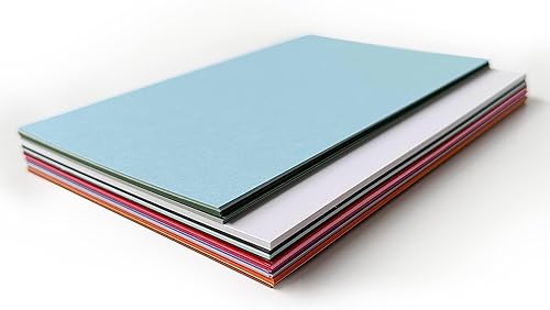 Cardstock Warehouse - Paquete de libra de papel de cartulina de tamaño surtido, estampado, troquelado, sellos, tarjetas de felicitación, tarjetas de