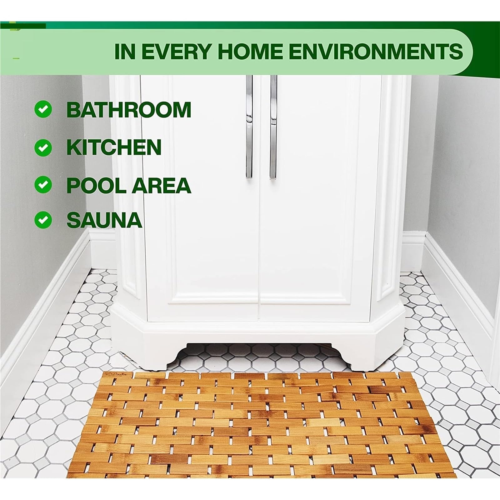 Alfombra De Baño for Madera Plegable - Escalones for Bañera SPA Y Sauna Accesorios for El Piso para Ducha