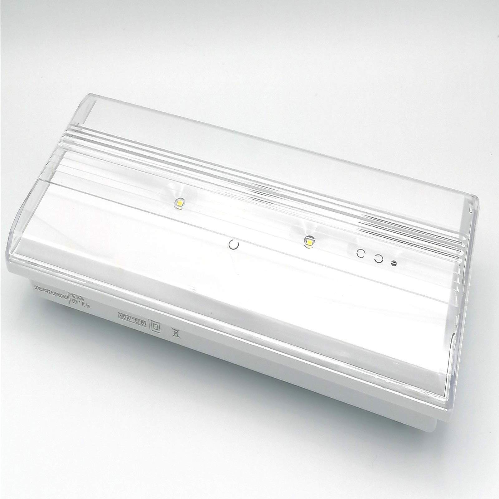 ZEMPER-LDF3150C Luz de emergencia Recargable LED 150 Lúmenes 4000K 0,6W empotrable o superficie IP65 IP42 Iluminación de Emergencia Led
