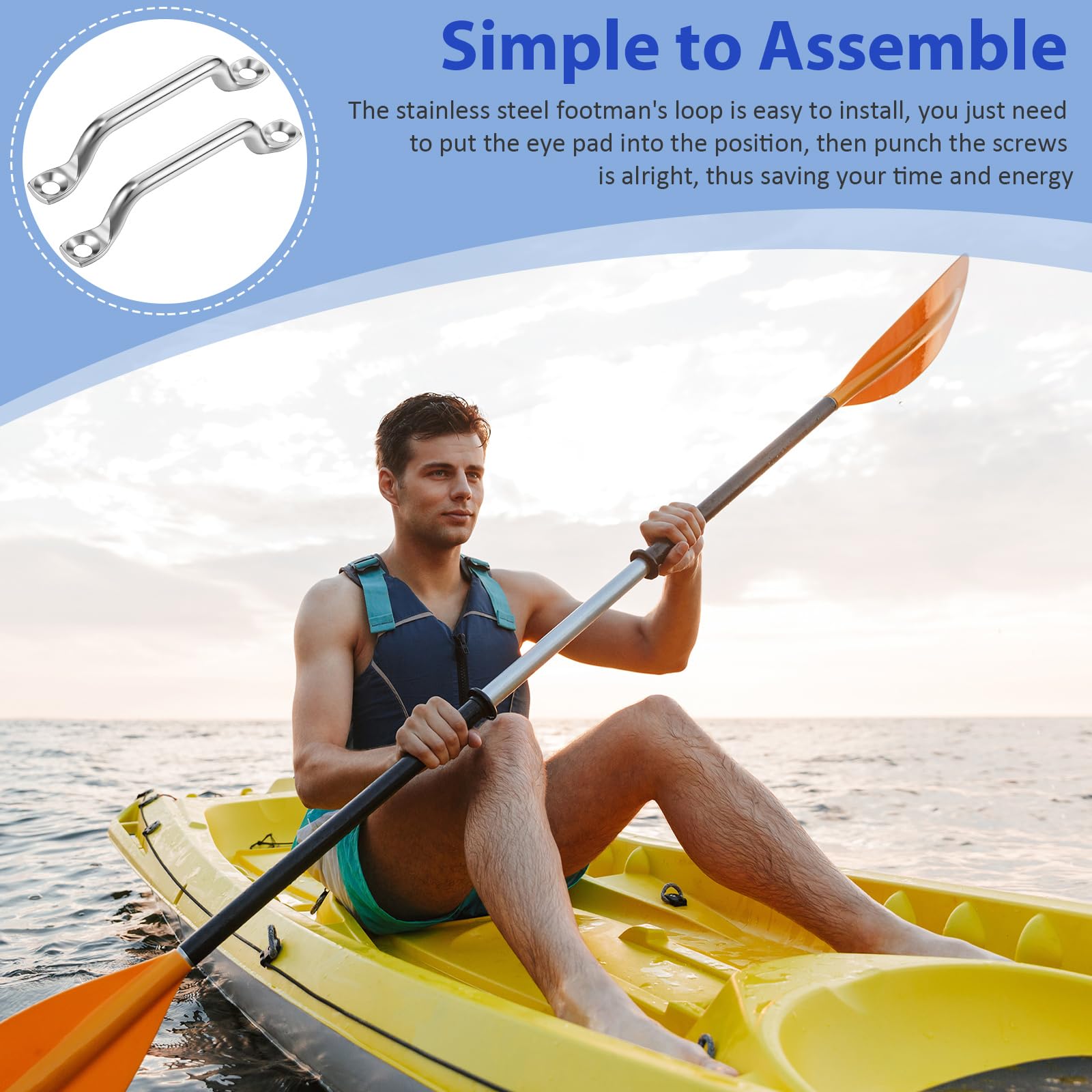 Amazon.co.jp: Yaocom ステンレススチールフットマンループ フラット