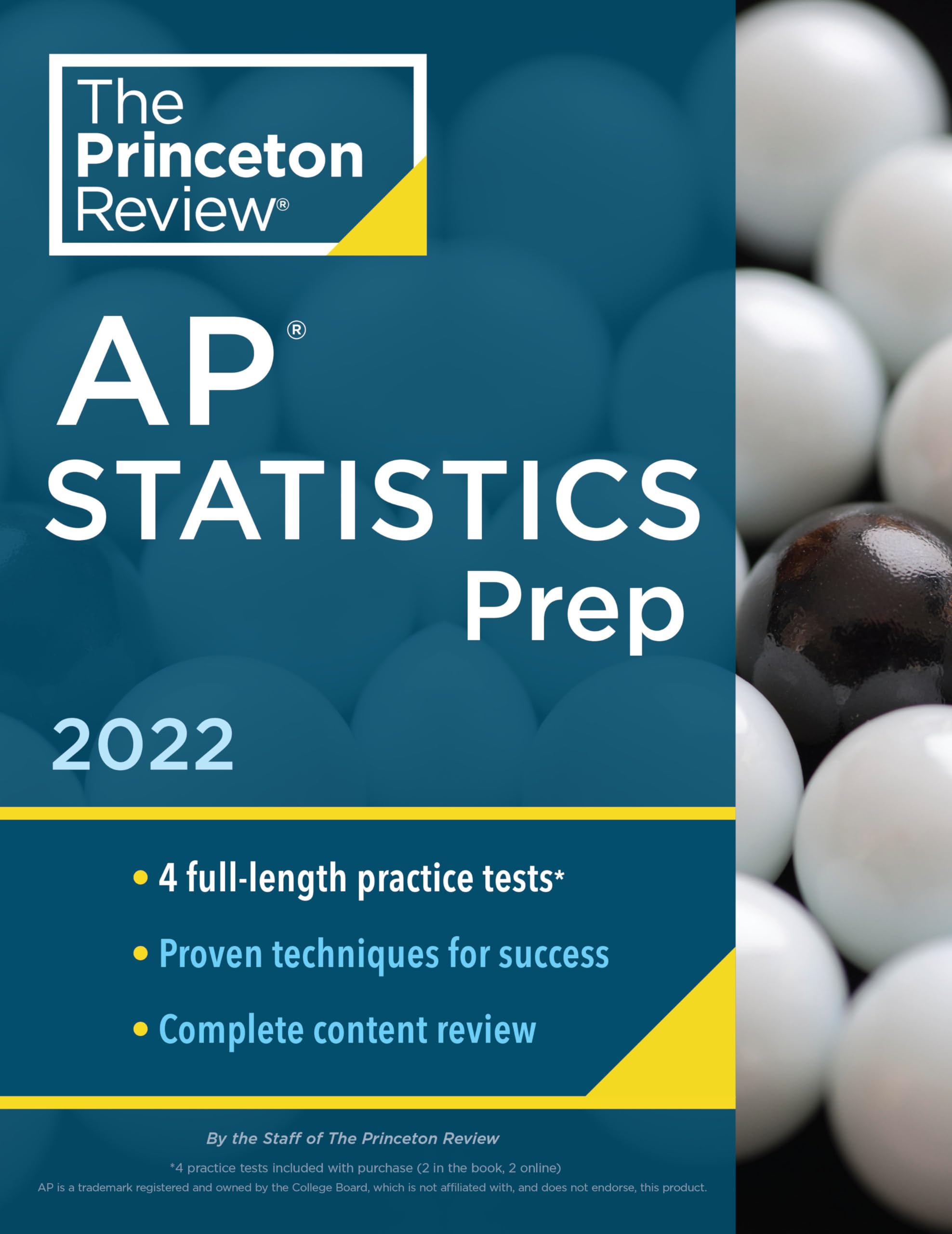 Princeton Review AP Statistics Prep, 2022: 4 Practice Tests + Complete Content Review + Strategies & Techniques (2022) (College Test Preparation)