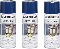 Vista 25 de Rust-Oleum 313142-6PK Stops Rust - Pintura antioxidante metálica en espray, 11 onzas, color bronce champán, paquete de 6
