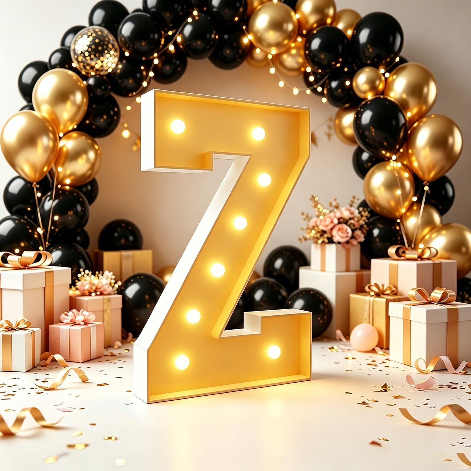 70cm/100cm/120cm Marquee Letters LED Light Up Letter(Letter Z,70cm(2.3FT))