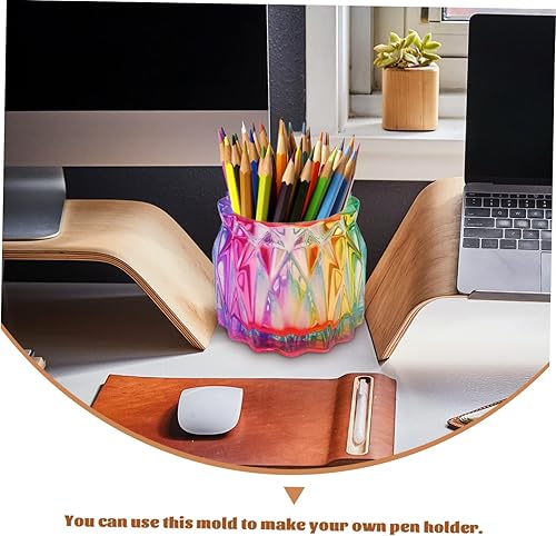 Miniatura 9 de Caja de decoración de plantas, florero, molde de silicona, portavelas, taza de fundición de resina de silicona para suculentas, moldes para macetas,