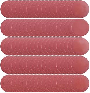 100 PCS 6 Inch No Hole Hook and Loop Sanding Disc, 20 Pcs Each of 60 80 120 240 400 Grit Finishing Sand Paper For Random Orbit Sanders