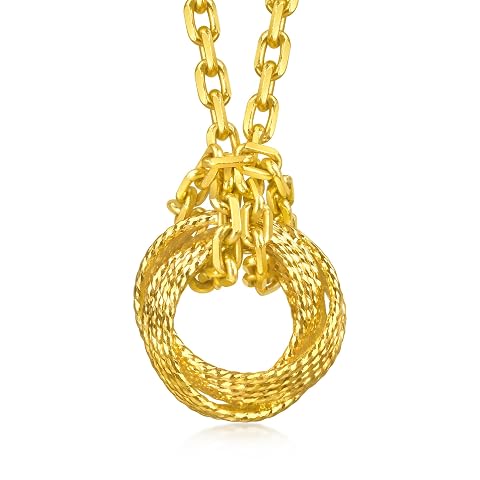 CHOW SANG SANG 999 Gold Essence Rope-Textured Motif Pendant for Women & Men 95942P [Necklace not… — $350.10 (10% off)