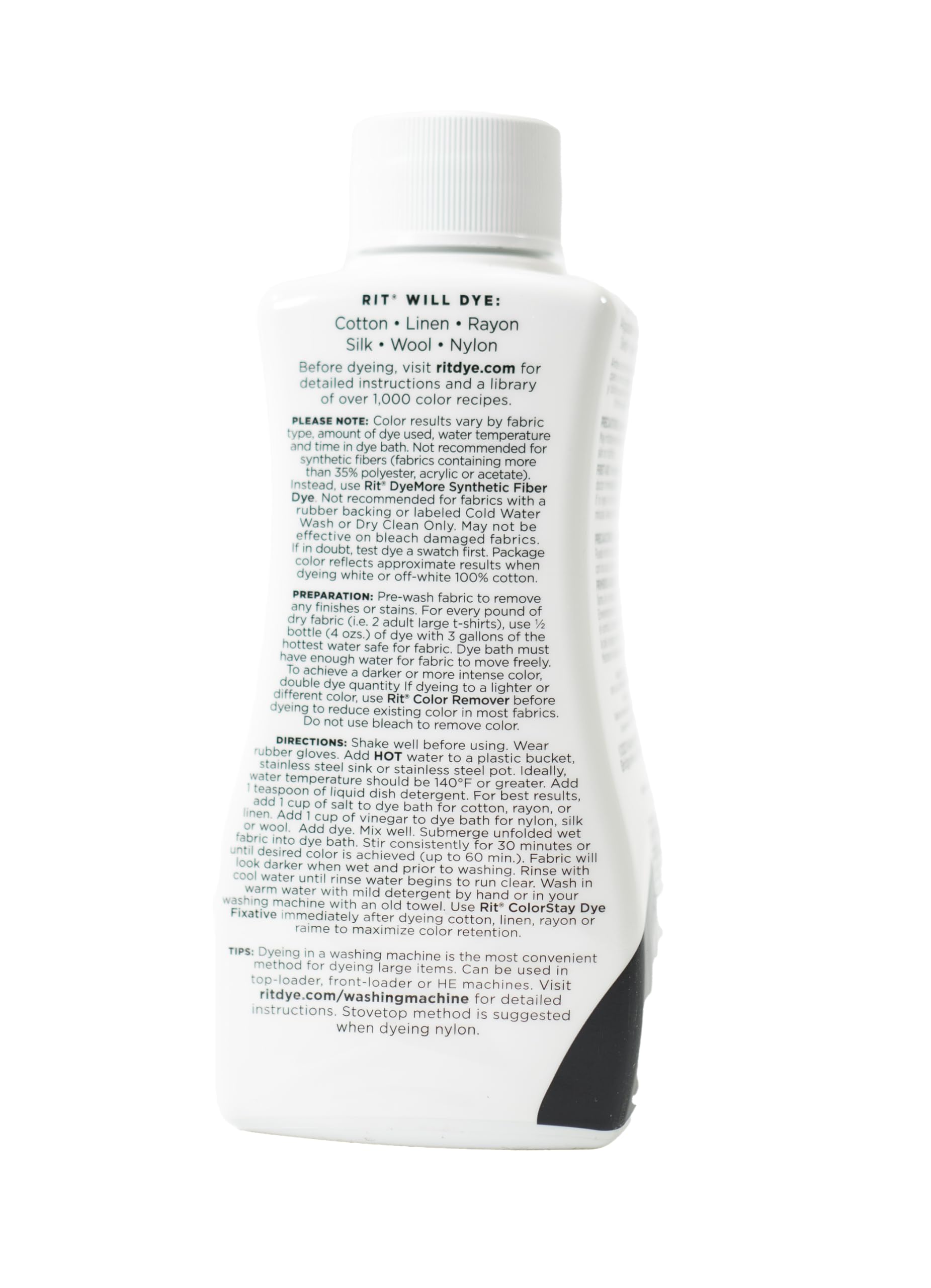 Rit Dye Liquide 236 ml Noir : Amazon.fr: Cuisine et Maison