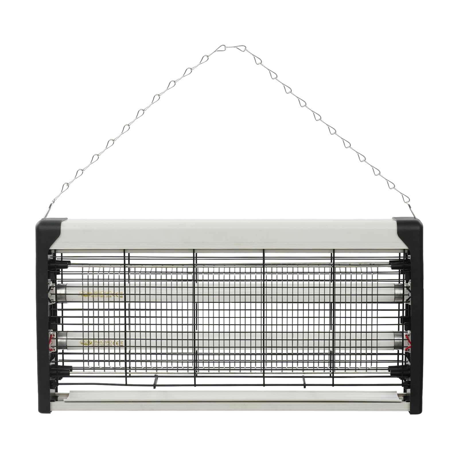 Elektryczny środek owadobójczy 30 W LED do 25-40㎡ | Wysokie napięcie 1500 V, podwójne lampy LED, do 40 m², montaż na ścianie lub stole, z kratką ochronną