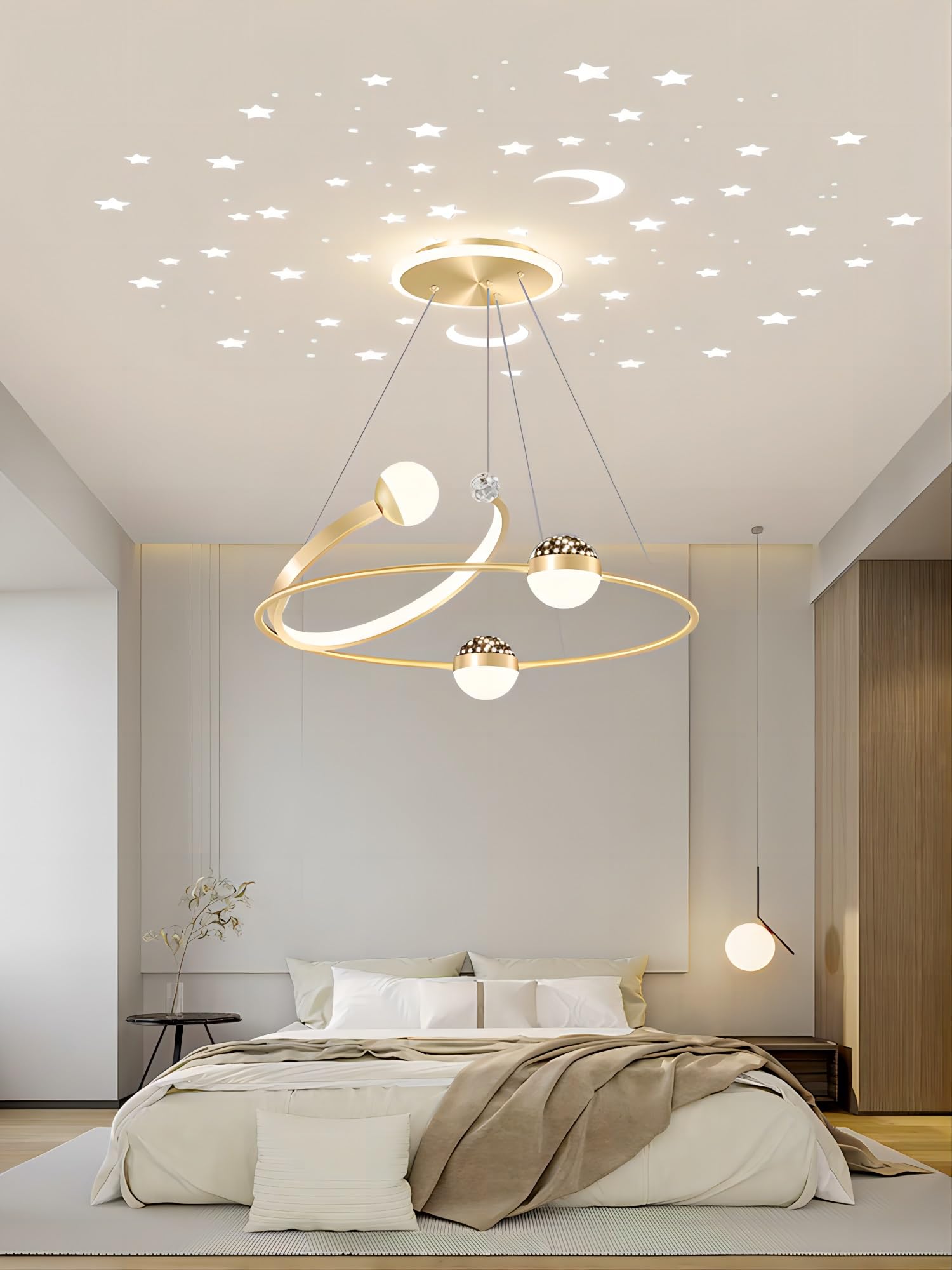 Lampada da tavolo da pranzo creativa LED den 48W lampadario telecomando dimmerabile isola cucina design classico moderno altezza regolabile lampada a sospensione bar ristorante soggiorno camera da le