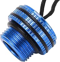 Vista 9 de Cubierta de polvo de buceo, cubierta antipolvo de válvula, protector de válvula de buceo de aleación de aluminio ventilado con cuerda fija para tapa