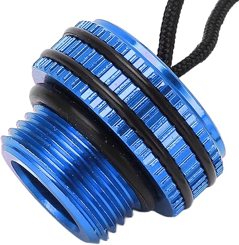 Miniatura 9 de Tapa antipolvo de buceo, cubierta de tanque DIN, cubierta antipolvo para válvula de tanque, aleación de aluminio ventilada, protector de tapa de