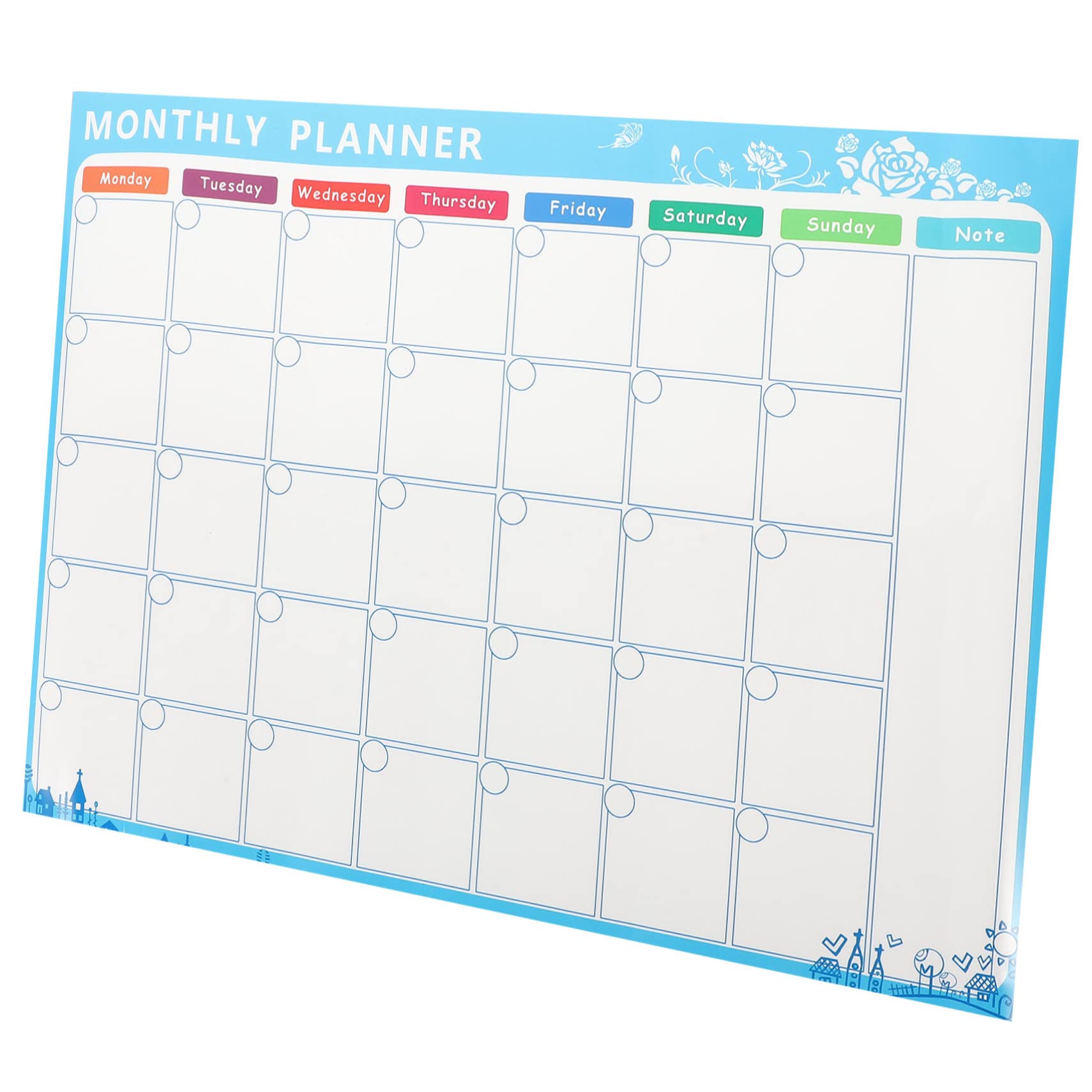 NUOBESTY 5stücke Magnetischer Kühlschrankplaner Mit Abwischbarem Whiteboard Magnetisches Planungsboard Für Monatliche Und Wöchentliche Organisation Für Küche Und Büro Mit Praktischen