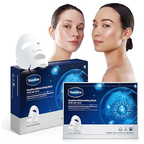 Vaseline Mascarilla facial hidratante para el cuidado de la piel, retención de hidratación, refuerzo de barrera cutánea [fabricada en Corea] 10