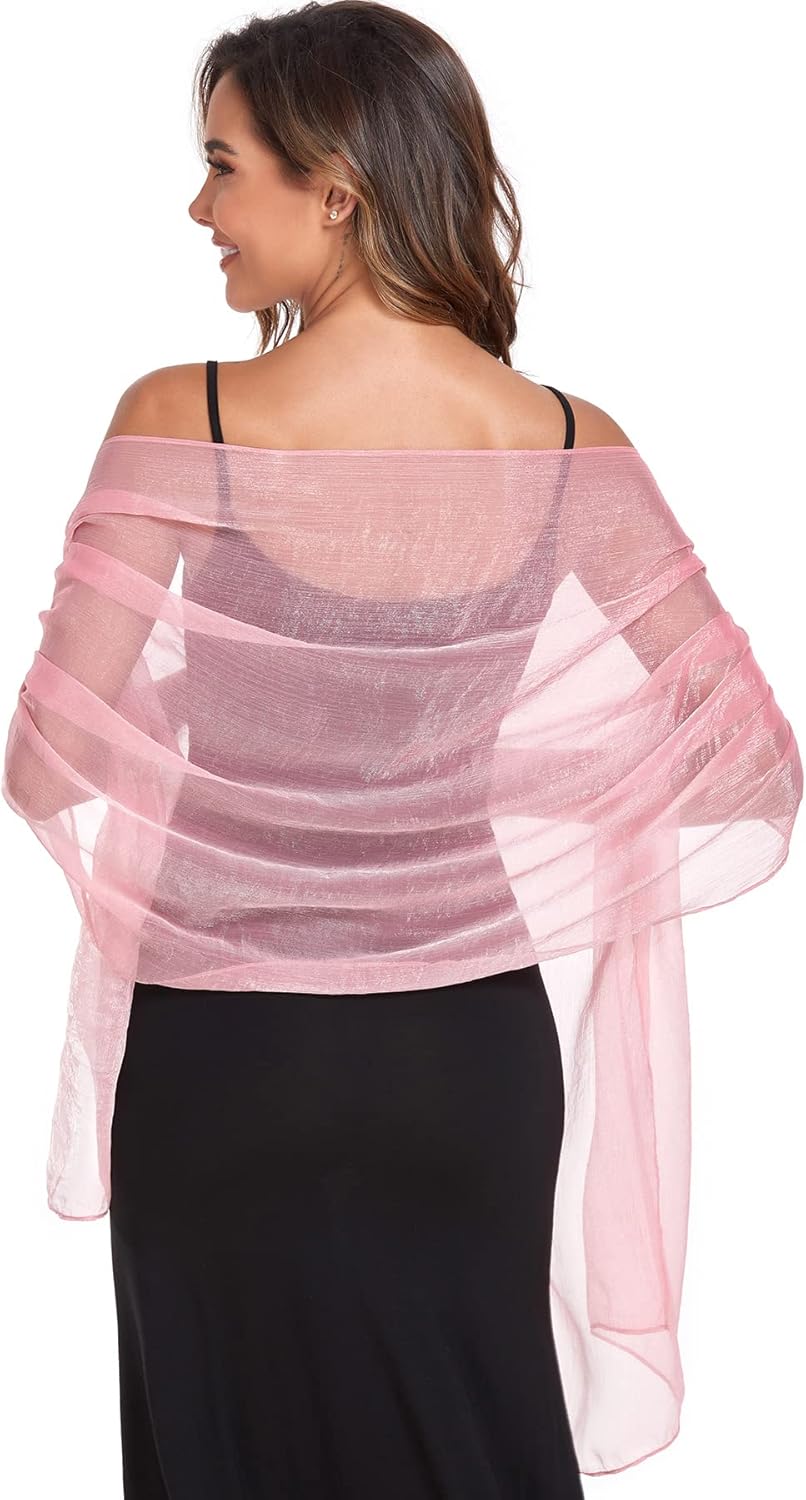 SURVODJA Women Shawls and Wraps for Evening Dress Lightweight Scarf Wedding Guest Shawl Wrap Bridesmaid Scarves - Image 3
