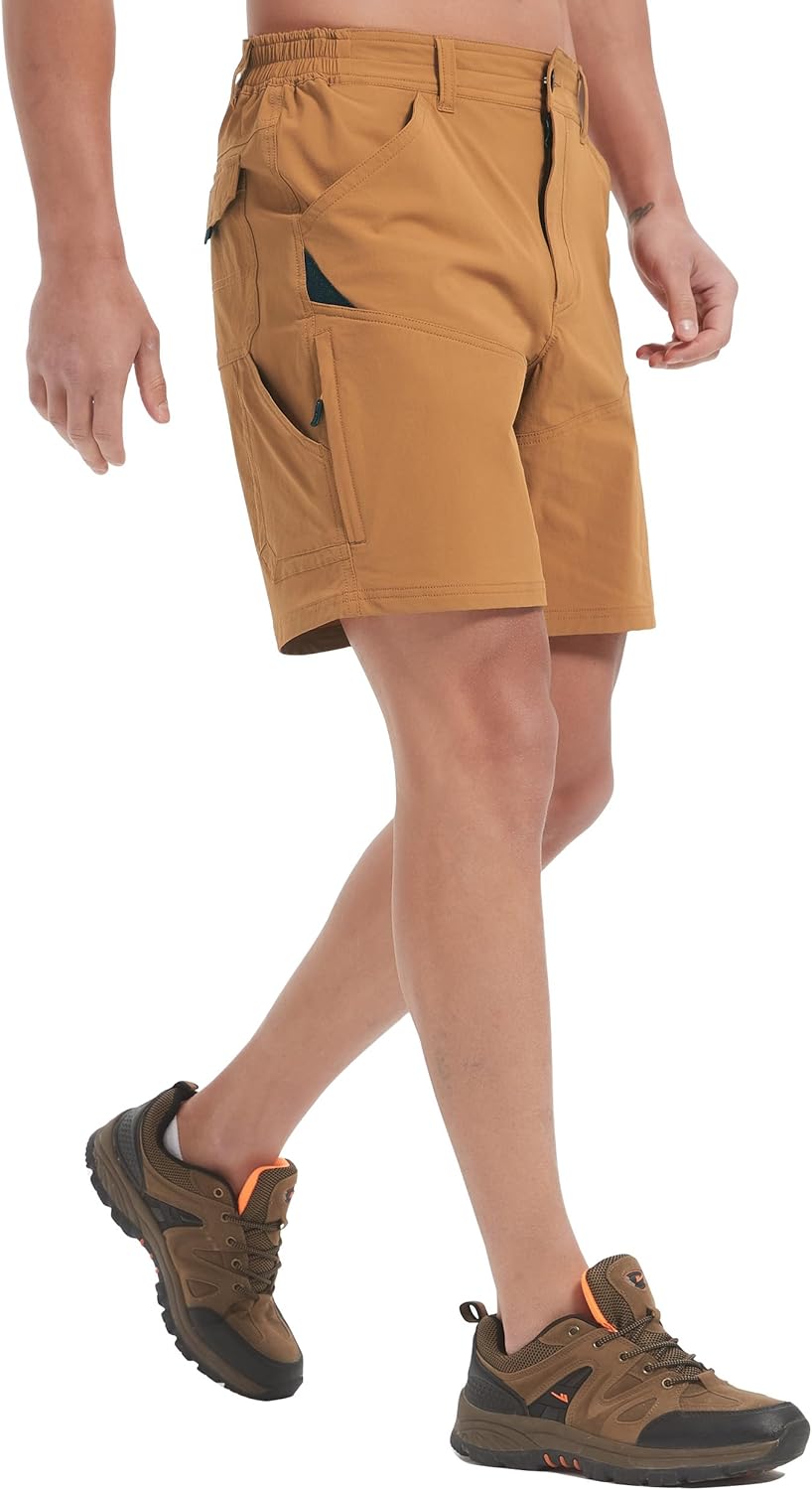 HARD LAND Hiking Shorts Men Cargo Quick Dry Lightweight Stretch Tactical Shorts for Fishing Travel Casual with Multi Pockets - Image 5
